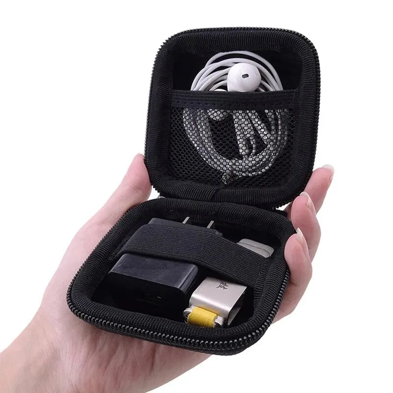 Universal Accessory Case for USB Cables, Chargers & Earbuds