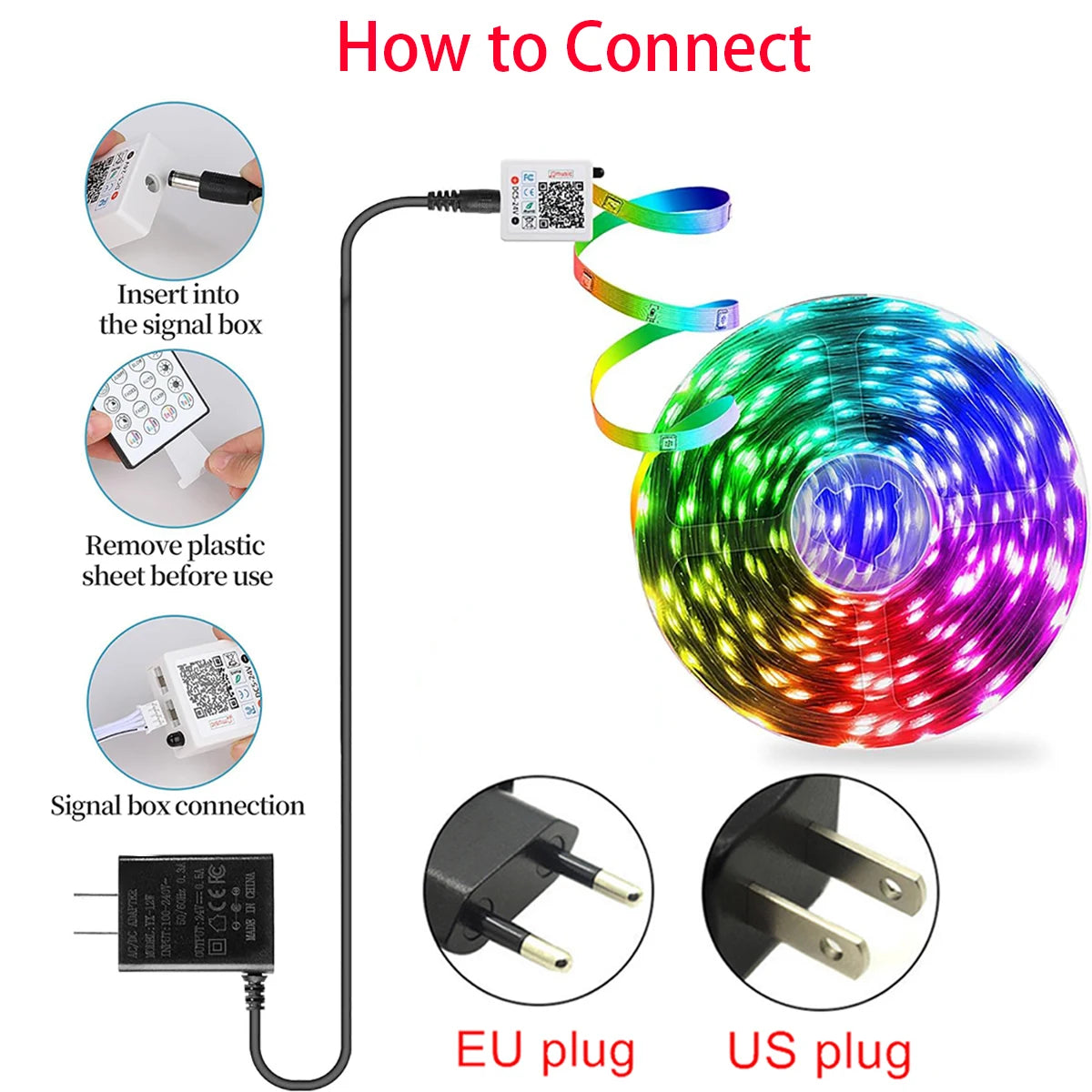 Led Lights for Room Music Sync RGB