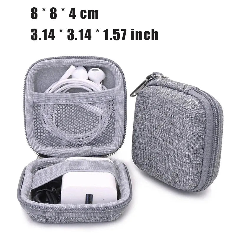 Universal Accessory Case for USB Cables, Chargers & Earbuds