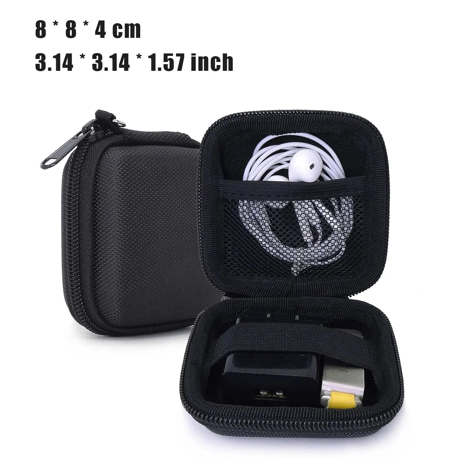 Universal Accessory Case for USB Cables, Chargers & Earbuds