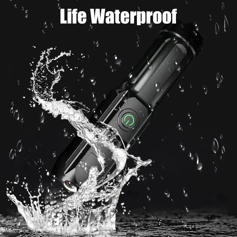 USB Rechargeable Tactical Flashlight – High Power LED Torch