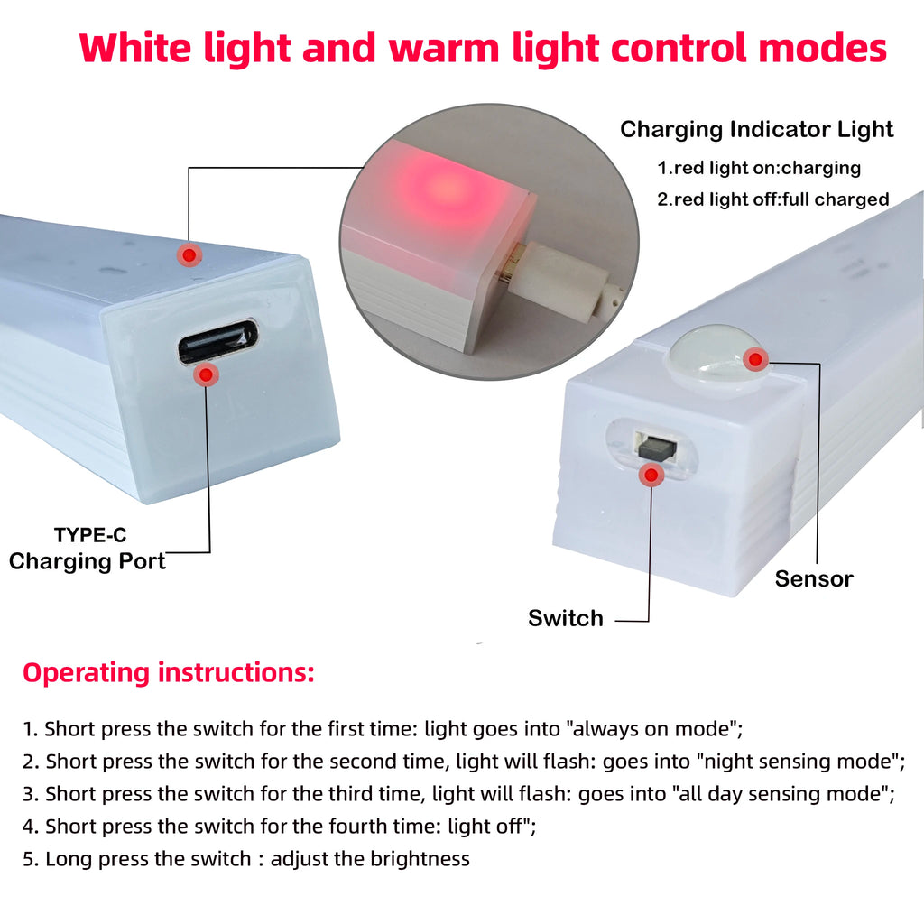 Smart Motion LED Cabinet Light – USB Rechargeable Multy Functional